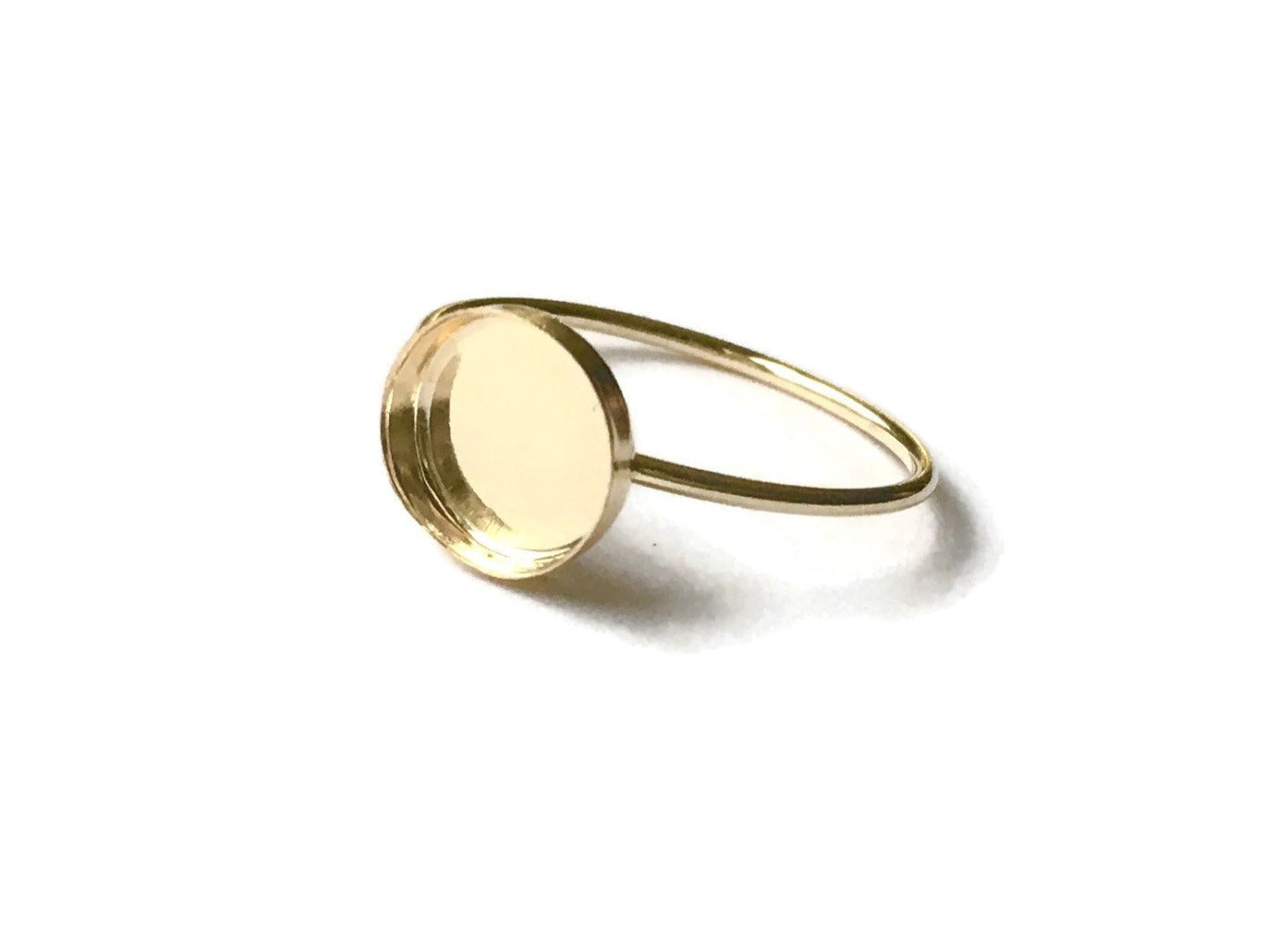 Gold hot sale ring blanks