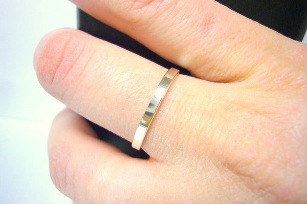 sterling silver stacking band