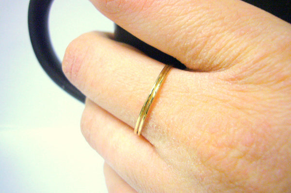 solid 14k yellow gold promise rings