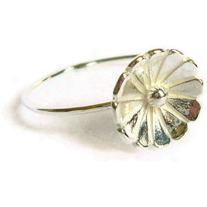 Sterling silver flower ring