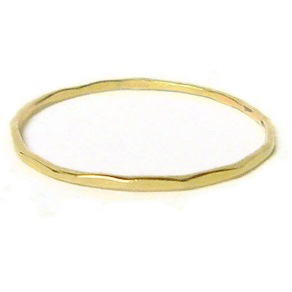 solid yellow gold ring