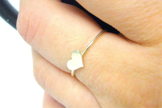 tiny heart ring