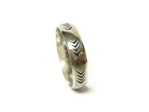 Silver chevron ring silver stack ring Sterling silver band ring sterling silver ring thumb ring Etsy jewelry
