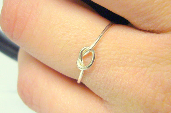 sterling silver knot ring