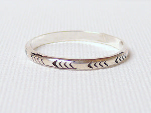 Stacking ring chevron ring silver stack ring sterling silver ring Etsy jewelry silver chevron ring