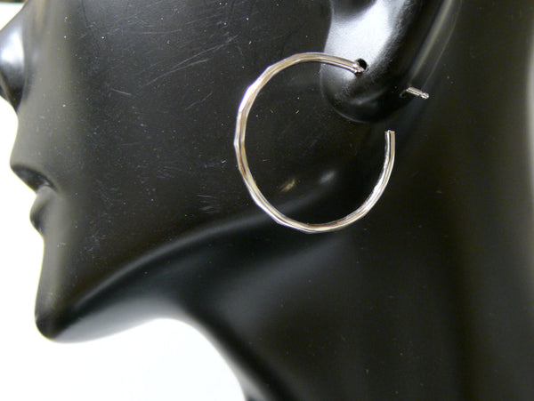 sterling silver hoop earrings