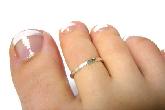 Plain Simple Toe Ring in High Polished Rose Gold Plated Sterling Silver |  eBay