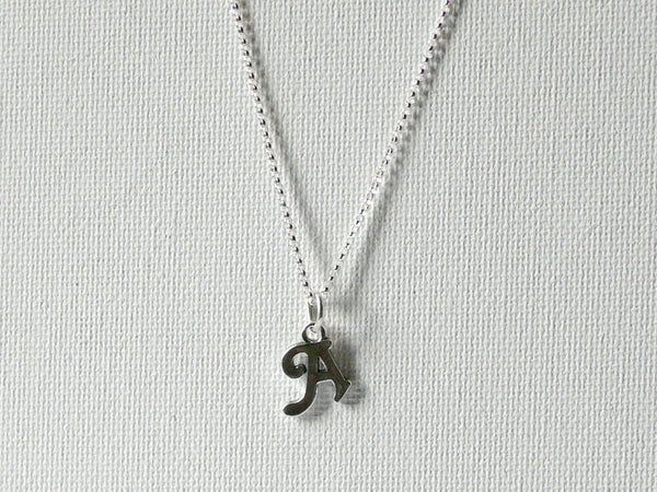 Initial necklace Sterling silver letter necklace custom monogram personalized necklace jewelry