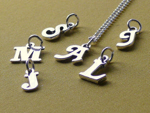 Initial necklace Sterling silver letter necklace custom monogram personalized necklace jewelry