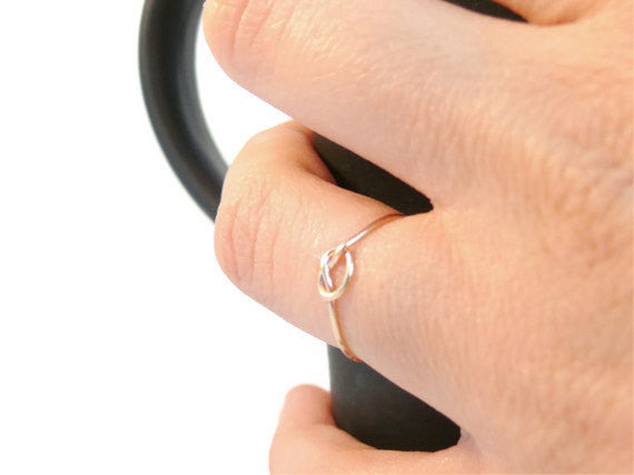 14k yellow gold knot ring