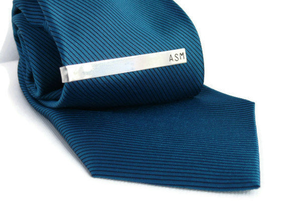 monogram tie bar