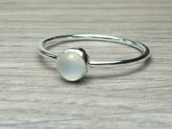 moonstone stacking ring