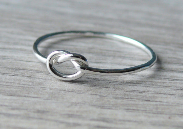 sterling silver tie the knot toe ring