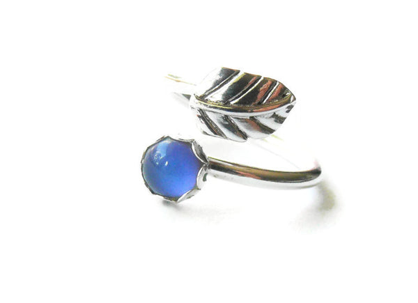 sterling silver blue mood ring