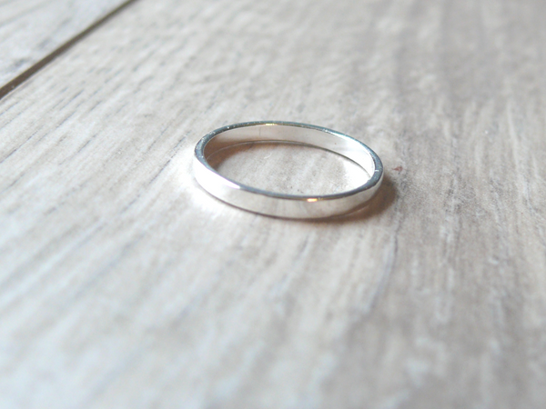 plain flat band ring
