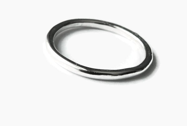 Silver stacking ring • Handmade sterling silver ring