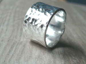 wide sterling silver mens ring
